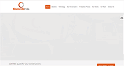Desktop Screenshot of ciconcreteindia.com