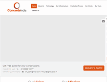Tablet Screenshot of ciconcreteindia.com